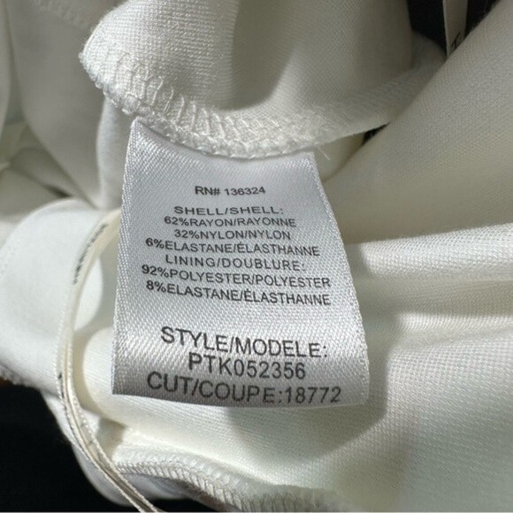 HALSTON HERITAGE Short-Sleeve Drop-Waist Ponté Dress Size 4 - Picture 6 of 6